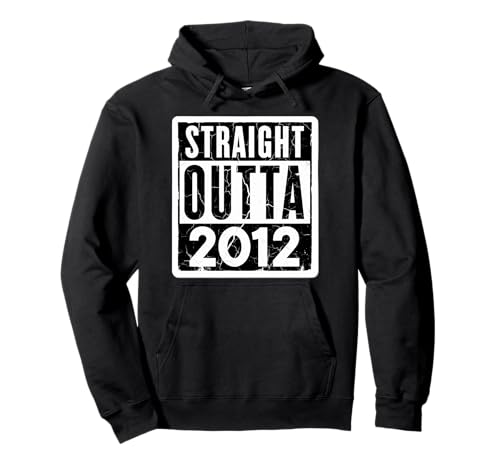Straight Outta 2012 Geburtstag Damen Herren Distressed Funny Pullover Hoodie von Straight Outta 2012 Birthday Womens Mens Products