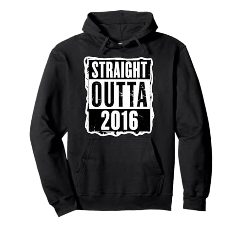 Straight Outta 2016 Geburtstag Damen Herren Distressed Funny Pullover Hoodie von Straight Outta 2016 Birthday Womens Mens Products