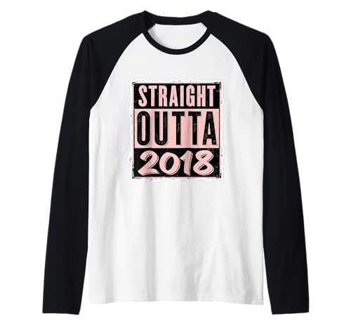 Straight Outta 2018 Geburtstag Damen Mädchen Distressed Funny Raglan Straight Outta 2018 Geburtstag Damen Mädchen Distressed Funny Raglan von Straight Outta 2018 Birthday Womens Girls Products