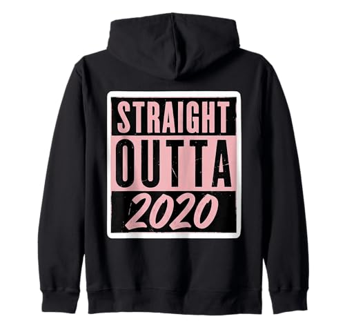 Straight Outta 2020 Geburtstag Damen Mädchen Distressed Funny Kapuzenjacke von Straight Outta 2020 Birthday Womens Girls Products