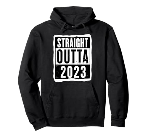 Straight Outta 2023 Geburtstag Damen Herren Distressed Funny Pullover Hoodie von Straight Outta 2023 Birthday Womens Mens Products