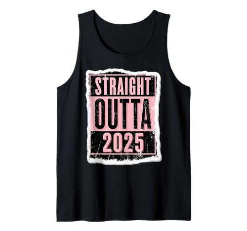 Straight Outta 2025 Geburtstag Damen Mädchen Distressed Funny Tank Top Straight Outta 2025 Geburtstag Damen Mädchen Distressed Funny Tank Top von Straight Outta 2025 Birthday Womens Girls Products