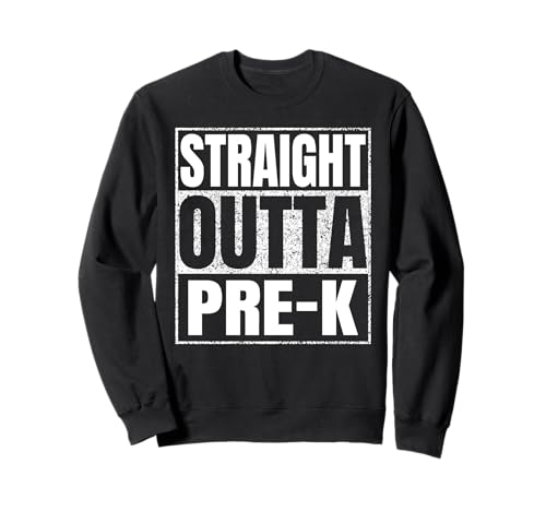 Straight Outta Pre-k Graduate Class Of 2025 Kinder Pre k Sweatshirt von Straight Outta Graduation Class of 2025 School Tee