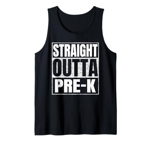 Straight Outta Pre-k Graduate Class Of 2025 Kinder Pre k Tank Top von Straight Outta Graduation Class of 2025 School Tee