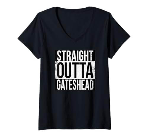 Damen Gerader Torkopf T-Shirt mit V-Ausschnitt Damen Gerader Torkopf T-Shirt mit V-Ausschnitt von Straight Outta Words