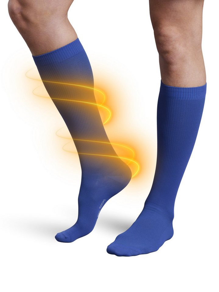 Strammer Max Performance® Funktionssocken Classic Line Socks mit Kompressionseffekt anti-bakteriell, atmungsaktiv, ideal für Flugreisen, Skiurlaub von Strammer Max Performance®