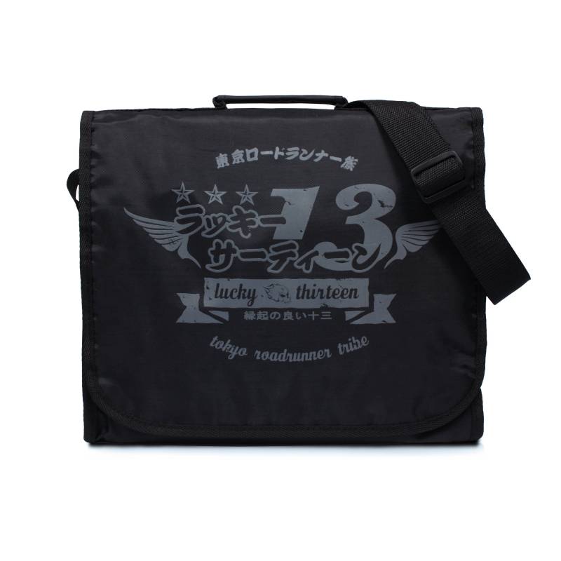 Japanisch Japan Schallplatten Tasche - Vintage Retro Style Tokyo Roadrunner Stamm Dj Messenger Schultertasche von StrandClothing