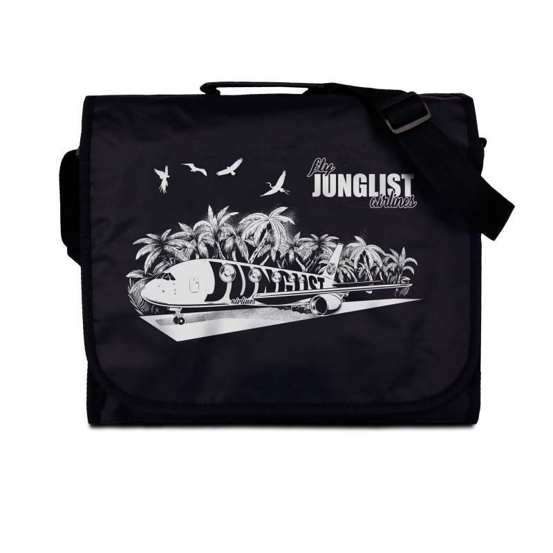 Junglist Fluglinien Schallplattentasche Massive Trommel Und Bass Neurofunk & Lp Vinyl Amen Break Dnb Rave Platten Dj Männer Damen Messenger von StrandClothing