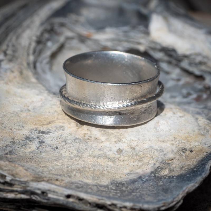 sterling Silber Spinner-Ring "Meerestiefe" von Strandgoods