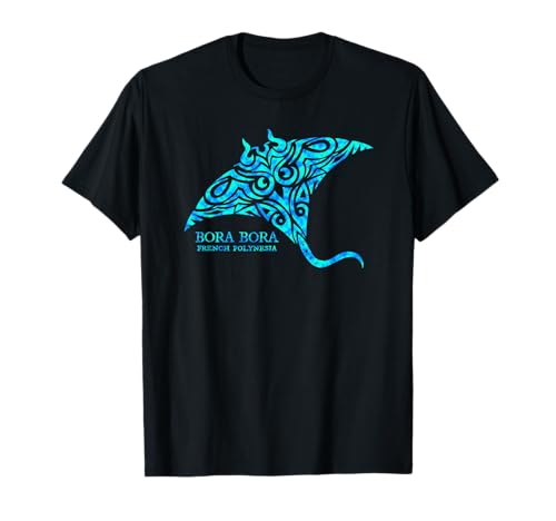 Bora Bora Französisch-Polynesien Mantarochen Jungen Mädchen T-Shirt von Strandsouvenirs aus Bora Bora
