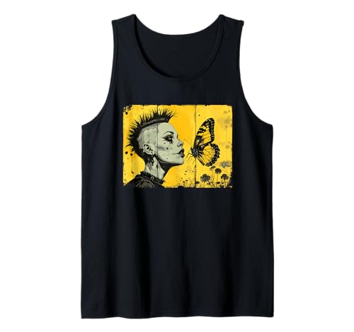 Punkrock Mädchen beobachtet Schmetterling Tank Top Punkrock Mädchen beobachtet Schmetterling Tank Top von Strange Punkrock love