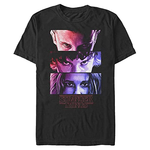 Stranger Things Herren Eleven Eyes Short Sleeve T-shirt, Schwarz, L von Stranger Things