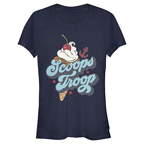 Stranger Things Damen Scoops Troops Short Sleeve T-shirt, Marineblau, M von Stranger Things