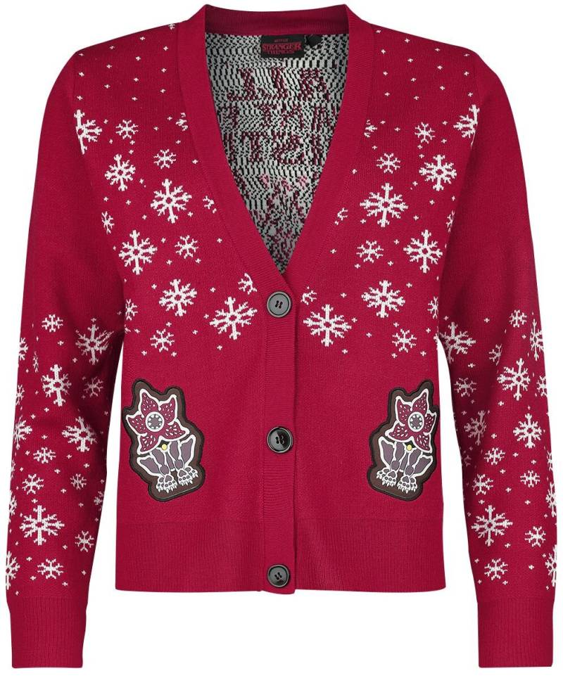 Stranger Things All I want for christmas is a demodog Cardigan multicolor in M von Stranger Things
