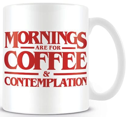Stranger Things Coffee and Contemplation Tasse weiß Stranger Things Coffee and Contemplation Tasse weiß von Stranger Things