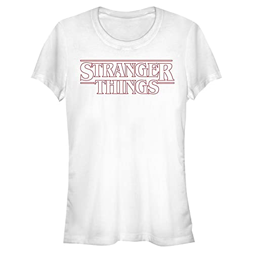 Stranger Things - Stranger Red Outline Logo Women's Crew neck White L von Stranger Things