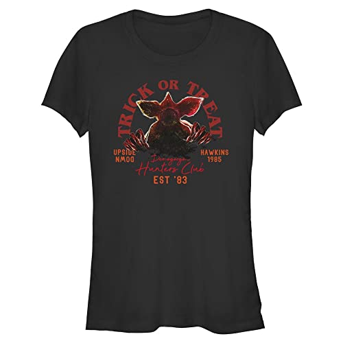 Stranger Things Damen Trick Or Treat Hunters Short Sleeve T-shirt, Schwarz, L von Stranger Things