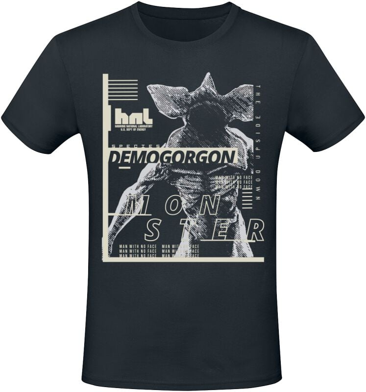 Stranger Things Demogorgon T-Shirt schwarz in XXL von Stranger Things