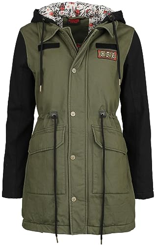 Stranger Things Hellfire Club Frauen Parka grün/schwarz L von Stranger Things