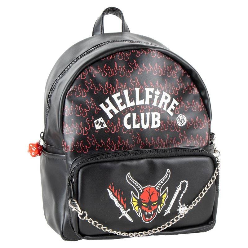 Stranger Things Hellfire Club Rucksack schwarz rot weiß von Stranger Things