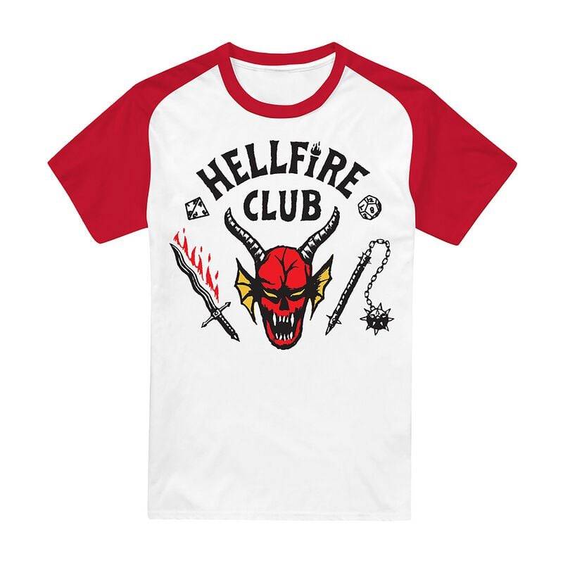 Stranger Things Hellfire Club T-Shirt multicolor in S von Stranger Things