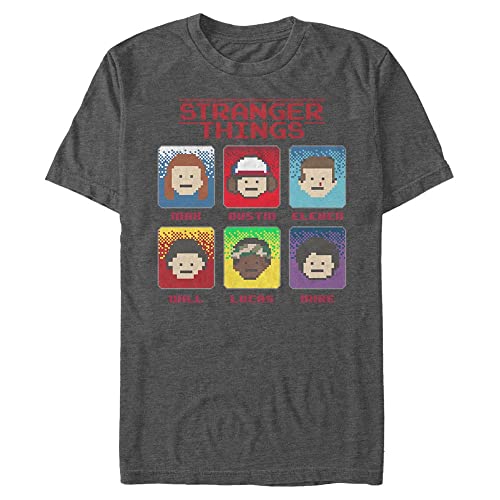 Stranger Things - 8 Bit Stranger Men's Crew neck Dark heather grey 2XL von Stranger Things