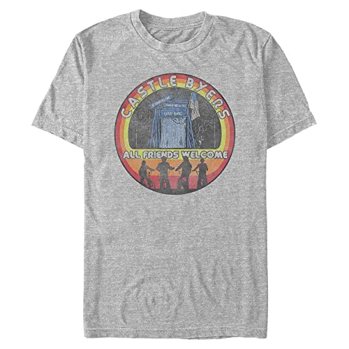 Stranger Things Herren Castle Stamper Short Sleeve T-shirt, Heather Grey, L von Stranger Things