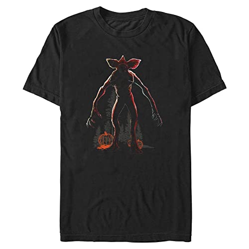 Stranger Things Herren Haunted Night Short Sleeve T-shirt, Schwarz, XL von Stranger Things