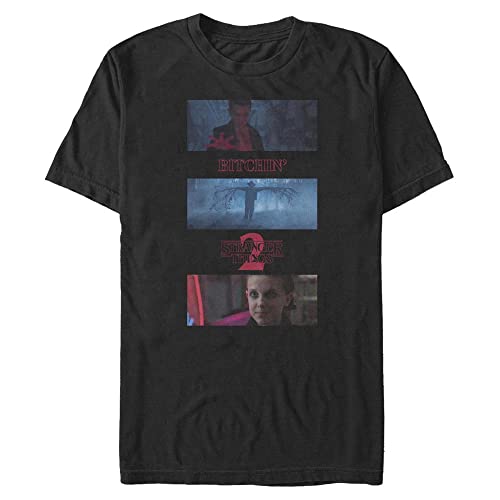 Stranger Things Herren Photo Story Short Sleeve T-shirt, Schwarz, XL von Stranger Things