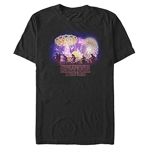 Stranger Things Herren Stranger Circus Short Sleeve T-shirt, Schwarz, XL von Stranger Things