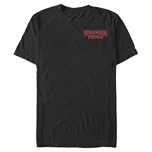 Stranger Things Herren Stranger Things Pocket Short Sleeve T-shirt, Schwarz, S von Stranger Things