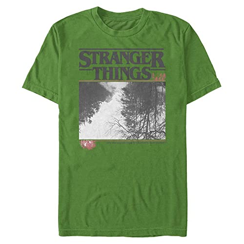 Stranger Things Herren Upside Photo Short Sleeve T-shirt, Kelly Green, L von Stranger Things