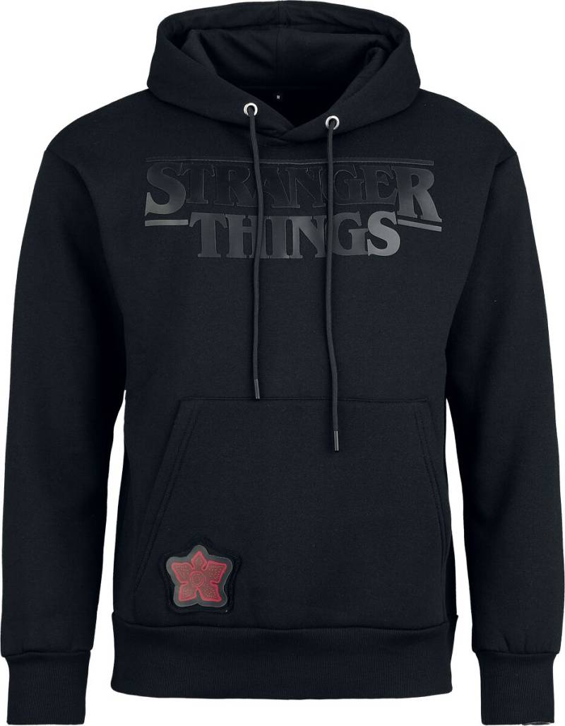 Stranger Things Kapuzenpullover - Heat Logo - Black On Black - S bis XXL - für Männer - Größe XXL - schwarz  - EMP exklusives Merchandise! von Stranger Things
