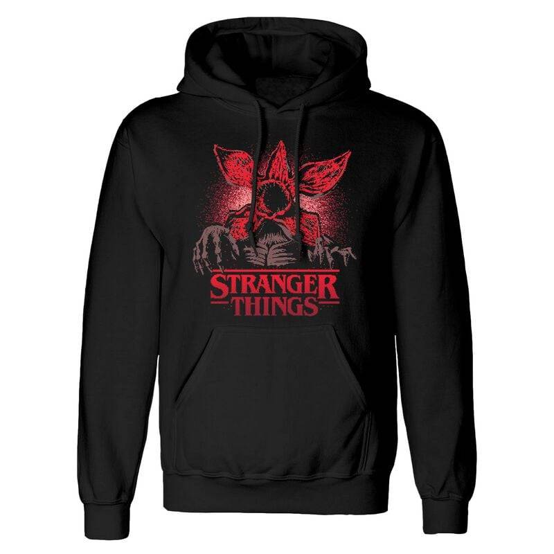 Stranger Things Kapuzenpullover - Pixel Demogorgon - S bis XXL - für Männer - Größe XXL - schwarz  - Lizenzierter Fanartikel von Stranger Things