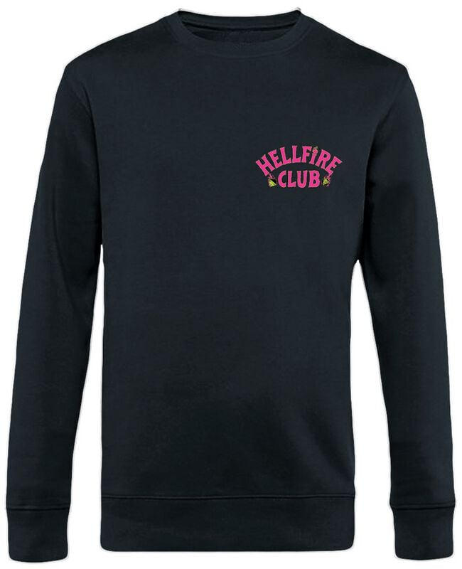 Stranger Things Pink Hellfire Club Sweatshirt schwarz in XXL von Stranger Things