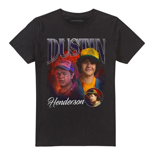 Stranger Things Season 5 - Dustin Homage T-Shirt schwarz in XL Stranger Things Season 5 - Dustin Homage T-Shirt schwarz in XL von Stranger Things