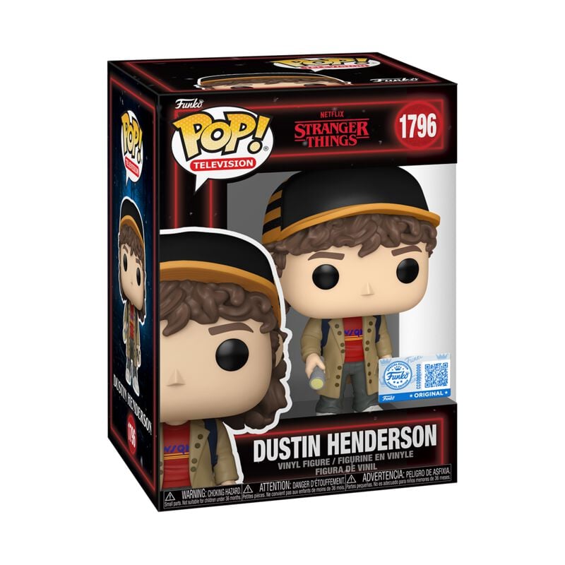 Stranger Things - Season 5 - Dustin Vinyl Figur - Funko Pop! Figur - Funko Shop Deutschland - Lizenzierter Fanartikel von Stranger Things