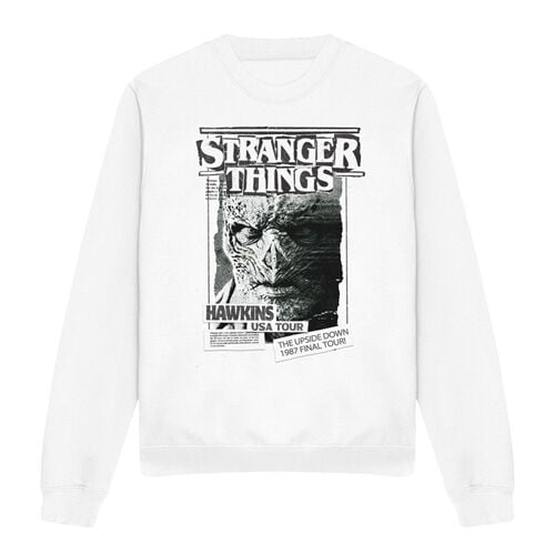 Stranger Things Season 5 - Newspaper Vecna Sweatshirt weiß in XL von Stranger Things