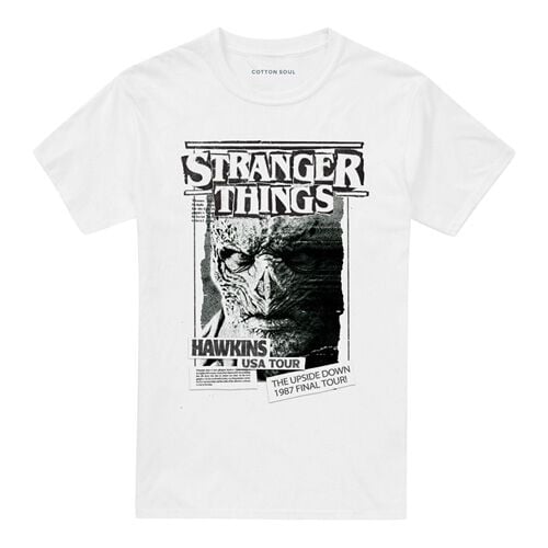 Stranger Things Season 5 - Newspaper Vecna T-Shirt weiß in S von Stranger Things