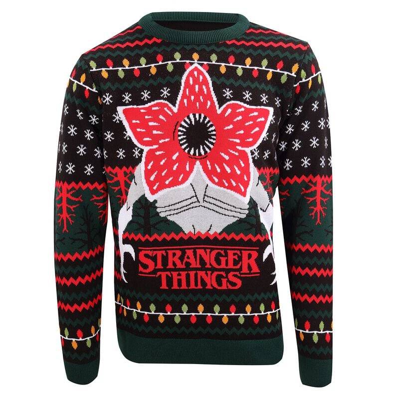 Stranger Things Stranger Things - Demogorgon Weihnachtspullover multicolor in XL von Stranger Things
