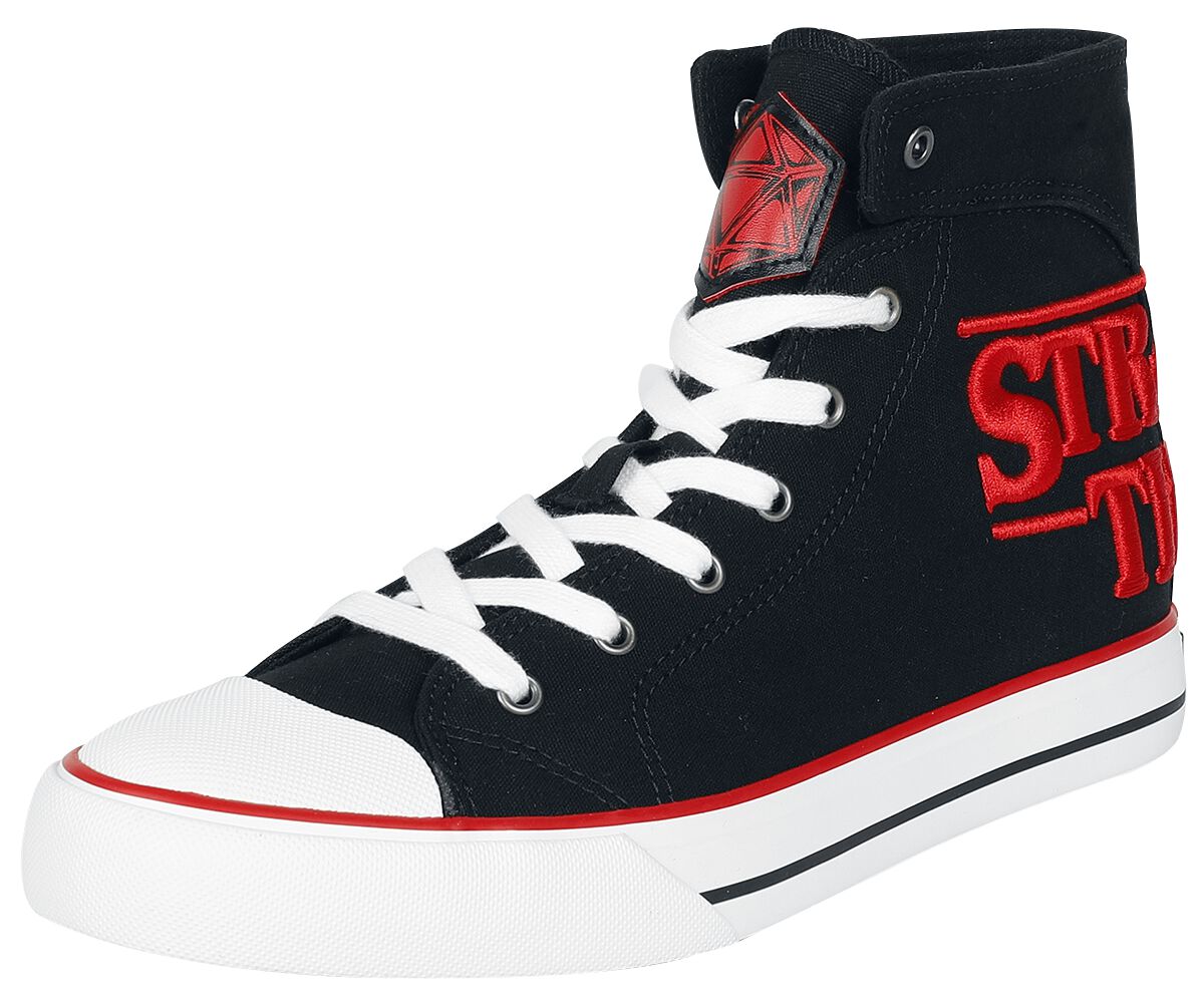 Stranger Things Stranger Things Sneaker high schwarz rot in EU43 von Stranger Things