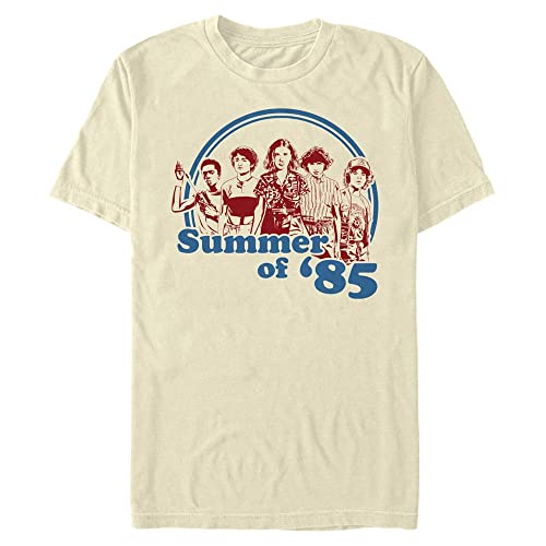 Netflix Herren Summer Of 85 Kurzarm-t-shirt, Crème, XXL von Stranger Things