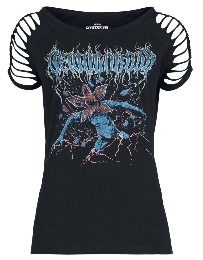 Stranger Things T-Shirt - Demogorgon - L bis XXL - für Damen - Größe L - schwarz  - EMP exklusives Merchandise! von Stranger Things
