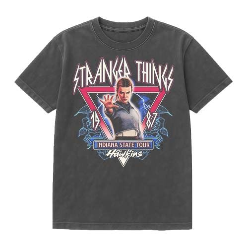 Stranger Things T-Shirt - Season 5 - Eleven 87 Tour Front Back - S bis XXL - für Männer - Größe XL - multicolor  - Lizenzierter Fanartikel von Stranger Things