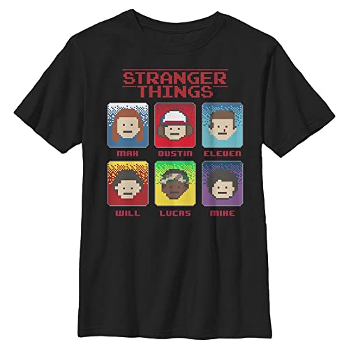 Stranger Things - 8 Bit Stranger YTH Crew neck Black 116 von Stranger Things