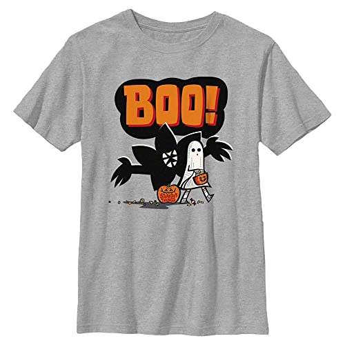 Stranger Things Unisex Kinder Boo Short Sleeve T-shirt, Heather Grey, Einheitsgröße von Stranger Things