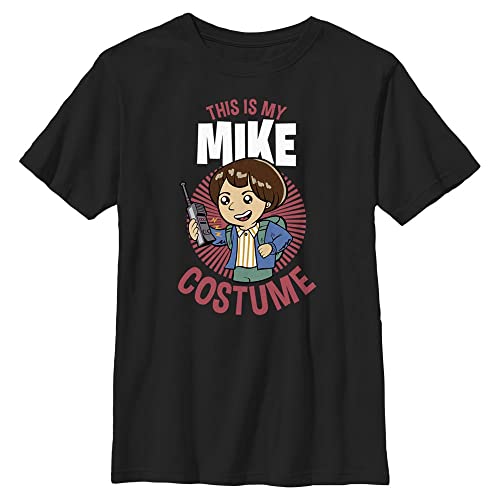 Stranger Things Unisex Kinder Mike Costume Short Sleeve T-shirt, Schwarz, Einheitsgröße von Stranger Things