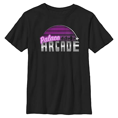 Stranger Things Unisex Kinder Retro Arcade Short Sleeve T-shirt, Schwarz, Einheitsgröße von Stranger Things