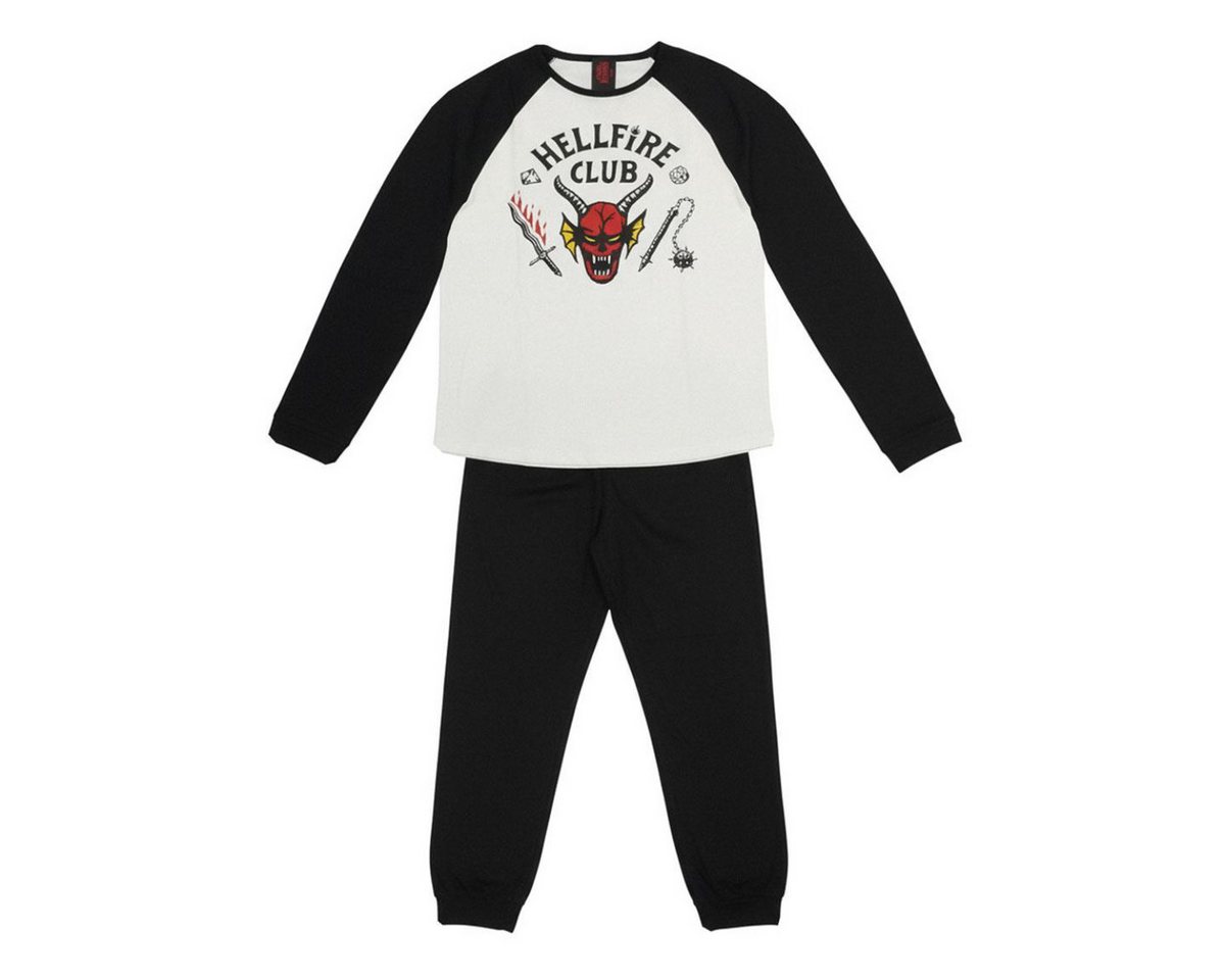 Stranger things Pyjama Herren Damen Langpyjama für Nacht und Freizeit von Stranger things
