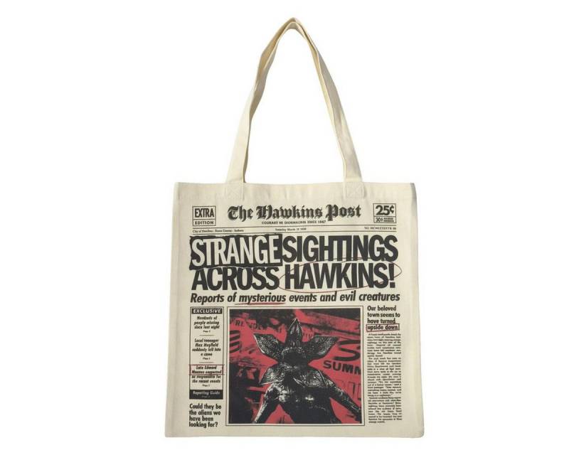 Stranger things Shopper Stranger Things Shopping Bag Tragetasche Stofftasche Einkaufstasche von Stranger things